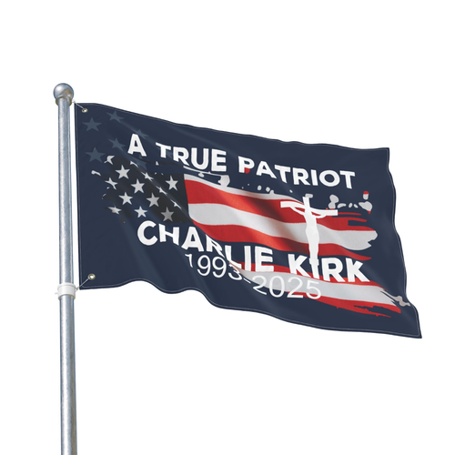 Memorial Charlie Kirk Tribute Flag 3x5Ft ,A True Patriot 1993-2025 Garden Banner - Picture 2 of 3