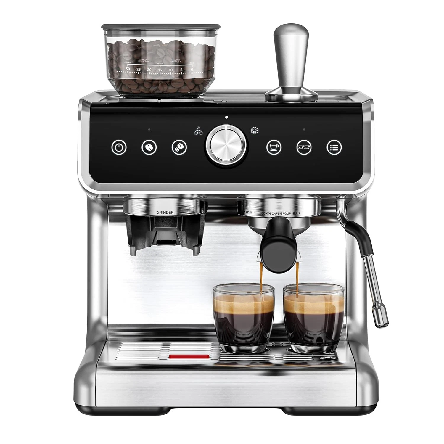 Barista Style Espresso Machine with Grinder 20 Bar