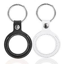 2pack AA Coin Holder Keychain Fits Coins Size 34mm, Leather Sobriety Coin Hol...