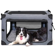 Collapsible Dog Crates for Large Dogs Portable Soft Sided Travel Dog Carrier ...