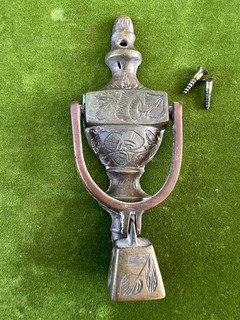 BELLS OF SARNA BRASS DOOR KNOCKER BELL INDIA NUMBERED 78A 2