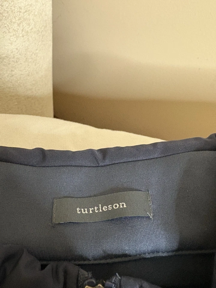 Turtleson Vest Mens Large Blue Full Zip Quilted Golf Performance Stretch - Image 3 of 3