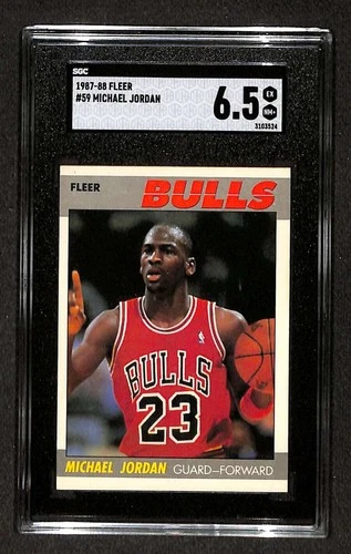 1987 Fleer #59 Michael Jordan HOF SGC 6.5 EXMT+ C104415