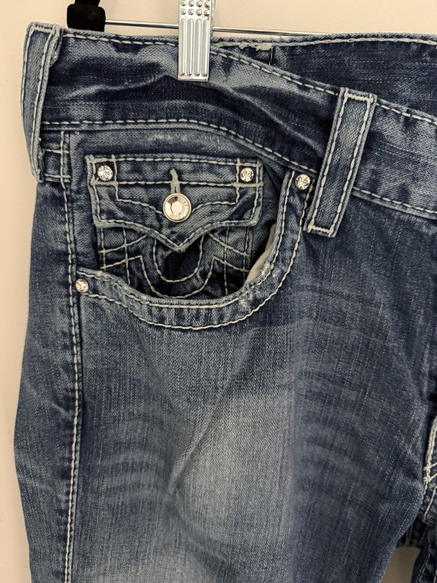 True Religion WT Billy Big T Men's 36x33 Denim Blue Jeans Bootcut