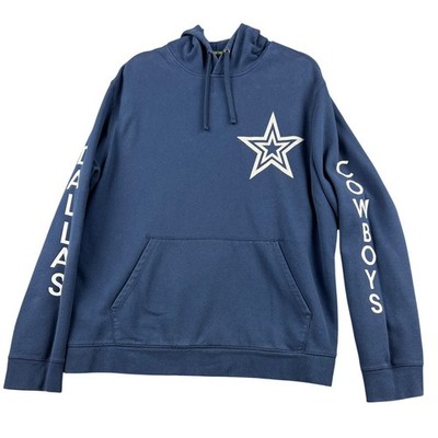 Tek Gear Dallas Cowboys Hoodie Mens XXL Blue Good Ultrasoft Fleece Pullover