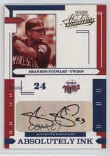 2004 Playoff Absolute Memorabilia Absolutely Ink 17/50 Shannon Stewart Auto 0ba6