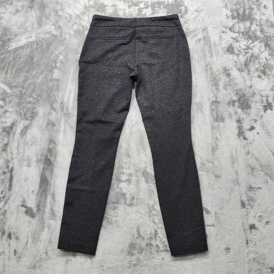 Pantalones Hilary Radley para mujer M grises costura delantera ajustados al tobillo elásticos informales Foto 3 de 4