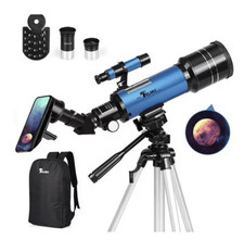 Telmu Astronomical 70mm Aperture Refracting Telescope F40070M w/backpack Set