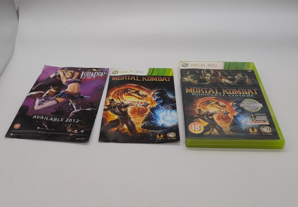 Mortal Kombat Komplete Edition Xbox 360 PAL Edition With Manual