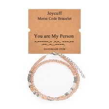 Gifts for Her Women Morse Code Bracelets for Wife Fiancee Mom Sister Friends Fas