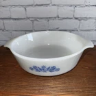 VTG Anchor Hocking Casserole Dish Blue Cornflower Fire King 1.5 Qt 433 Pyrex