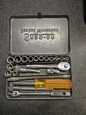Snap-on Tools Vintage 21 Piece 14 Drive General Service Set 1944 With Metal Box