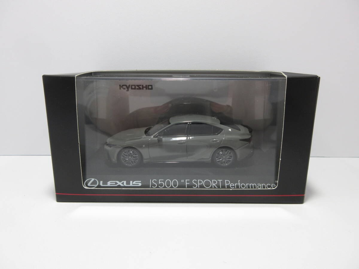 1/43 Kyosho Lexus IS500 F Sport Performance Mini Car Titanium