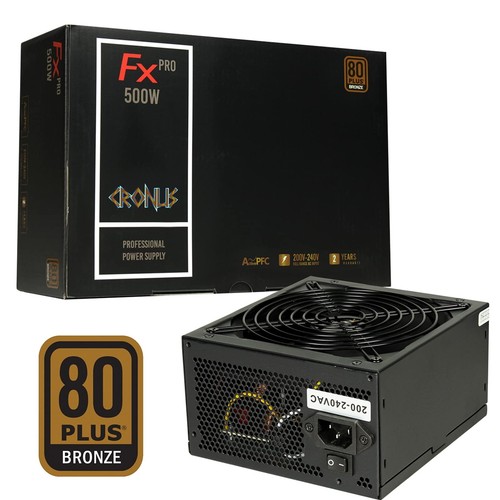 Evo Labs CRONUS-500ATV power supply unit 500 W 20+4 pin ATX Black - 第 1/6 張圖片