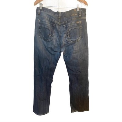 Fidelity 5011 Calvary Distressed Denim Jeans Men's Size 34-31
