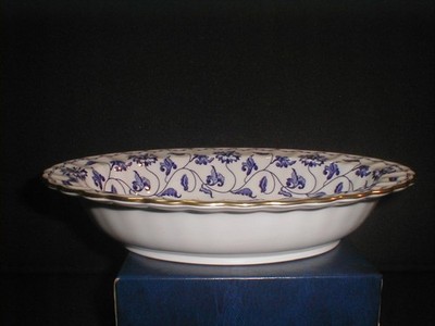 Spode Y6235-C Bone China Blue Colonel ovale Servierschale Schale UNBENUTZT 1. Qualität