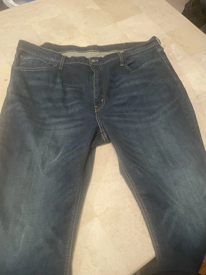 Levi's 541 Athletic Taper Stretch Dark Blue Jeans Men, Size 48x30 Big & Tall - Image 3 of 4