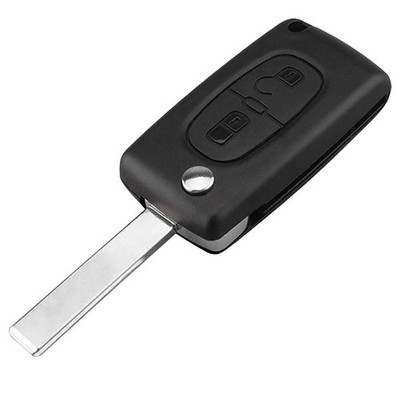 CE0536 HU83 2 Buttons Flip Key Shell Case for Peugeot 206 207 306 Citroen C3 C4