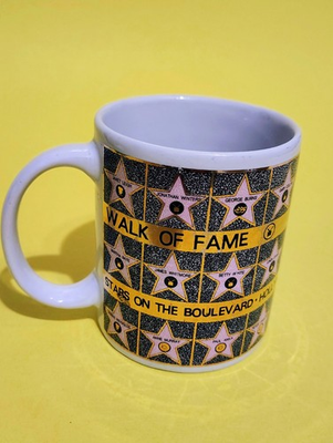 #ad 1992 Hollywood Walk of Fame Coffee Mug Karol Western Corp. $9.25