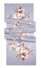 100% Silk mulberry Scarf Women shawl Wrap neckerchief floral gray brown MY225-11