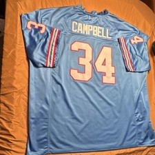 Mitchell & Ness Houston Oilers Earl Campbell NFL Throwback Jersey Blue 6XL