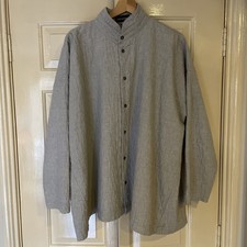 Eskandar Imperial Collar Womens Size 1 Beige Quilted Cotton Lagenlook Jacket