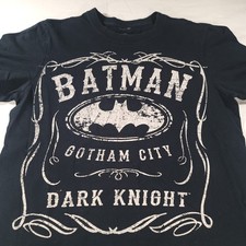 DC Batman Graphic Crew Neck Short Sleeve T-Shirt Youth Boys Size L Black