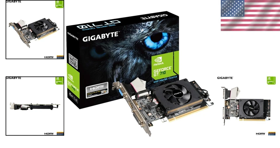 Nvidia GeForce GT 710 2GB Low Profile Video Card for Ultimate Gaming Experience - Image 2 of 4
