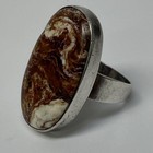 Crazy Lace Agate 925 Sterling Silver Statement Ring  Size 11.5 — photo 6