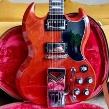 2022 Gibson SG Standard '61 Les Paul with Sideways Vibrola Vintage Cherry
