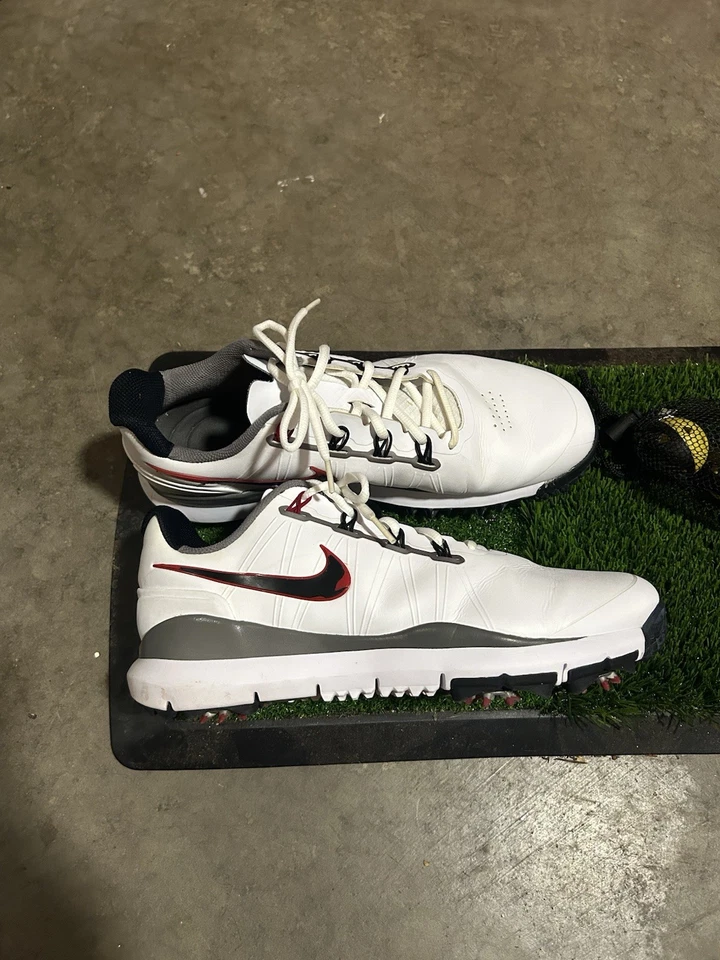 Tiger Wood TW13 Varsity White Red Golf Shoes Size 10.5 Wide - Image 4 of 4