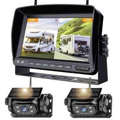 2 Magnetic Wireless Backup Camera with 7'' HD 1080P DVR Monitor System, 15000...