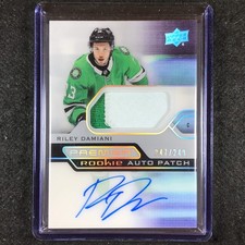 2021-22 Premier Hockey RILEY DAMIANI Acetate Rookie Patch Auto 247/249