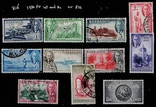 Barbade 1950 FU set excl 8c, vlh, très bon état CV 72€ (#816)