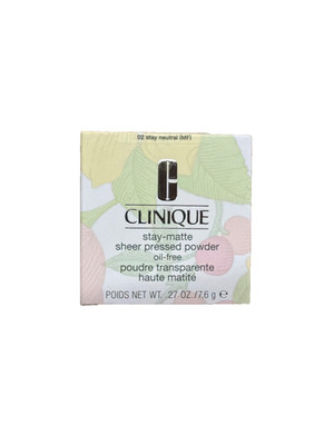 31A Clinique Stay-Matte Sheer Pressed Powder Oil-Free 02 Stay Neutral Sheer NEW