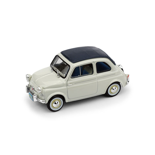 Fiat Nuova 500 America 1958 Chiusa Grigio 1:43 Upd Brumm Auto Stradali -D- Neues-image
