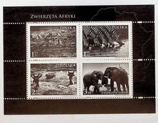 POLAND Sc 3936 NH SOUVENIR SHEET OF 2009 - ANIMALS - (WS25)