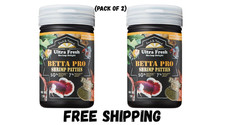 Ultra Fresh Betta Fish Food, Pro Shrimp Patties, 50 0.7 Ounce Pack of 2 