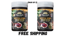 Ultra Fresh Betta Fish Food, Pro Shrimp Patties, 50% 0.7 Ounce (Pack of 2)
