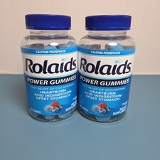 Rolaids Power Gummies Smooth Berry, 54 Count Each, 2 Pack, Exp Jul 2026