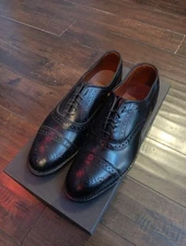 Allen Edmonds Strand Dress Shoes Black Made In USA New With Box 