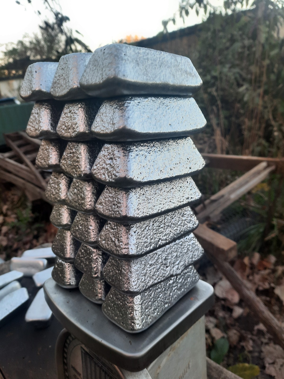 Cast Aluminum Bullion Metal Ingot Bars Hand Poured For Casting 10+ lbs