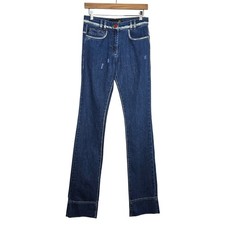 Just Cavalli Bootcut Jeans y2k Vintage Mid Rise Medium Wash Distressed Size 25