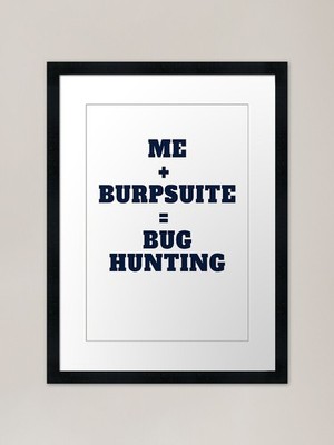 BurpSuite - Bug Hunting Gerahmtes Kunst Gerahmtes Wandbild Poster Leinwanddruck Bild
