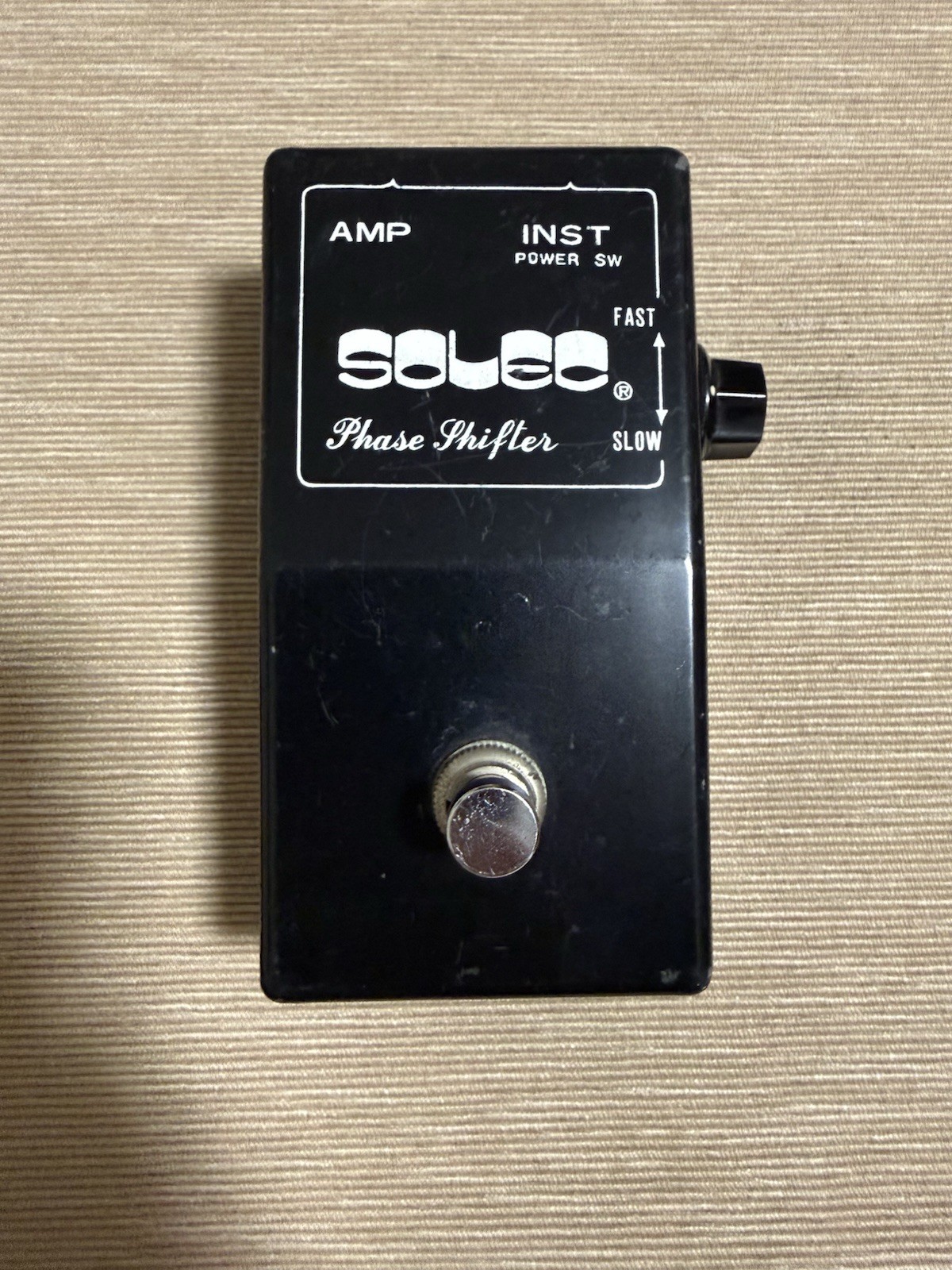 Solec Phase Shifter pedale Phaser per chitarra elettrica nero Vintage Raro