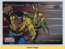 2023 Upper Deck Marvel Platinum Duos Rainbow Luke Cage Iron Fist #PD7 READ kw8
