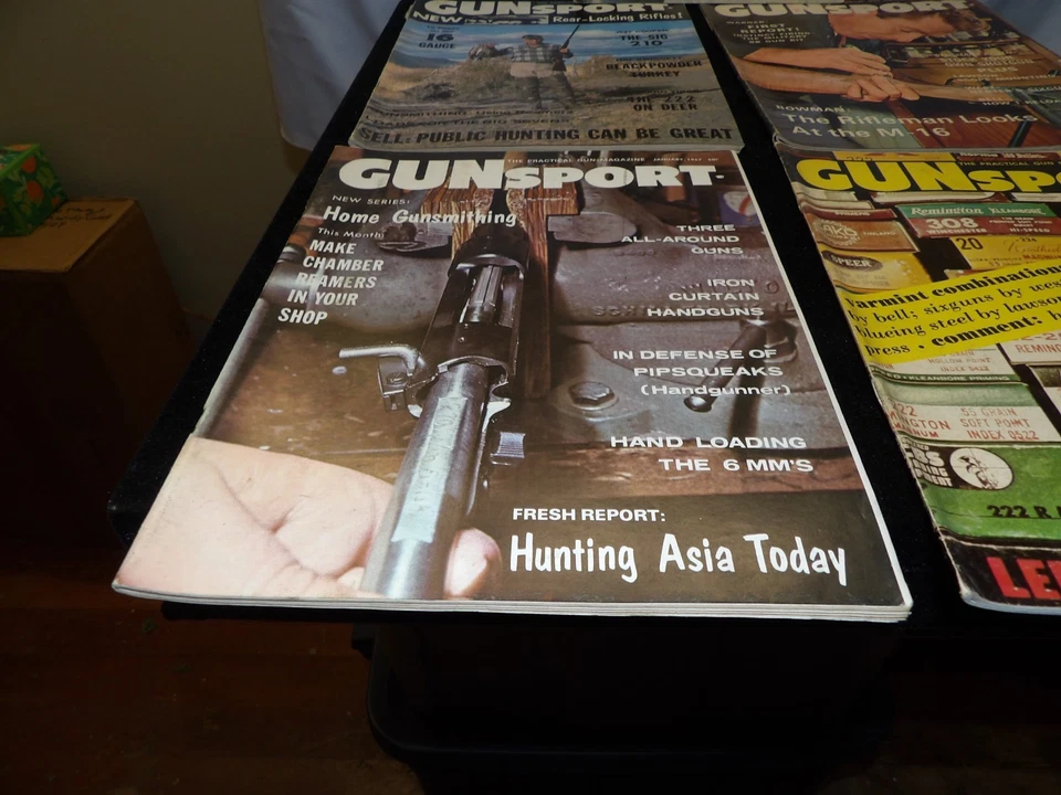 vintage 5 GUN SPORT MAGAZINES~ 70's all good Vintage ads Gene West - Image 3 of 4