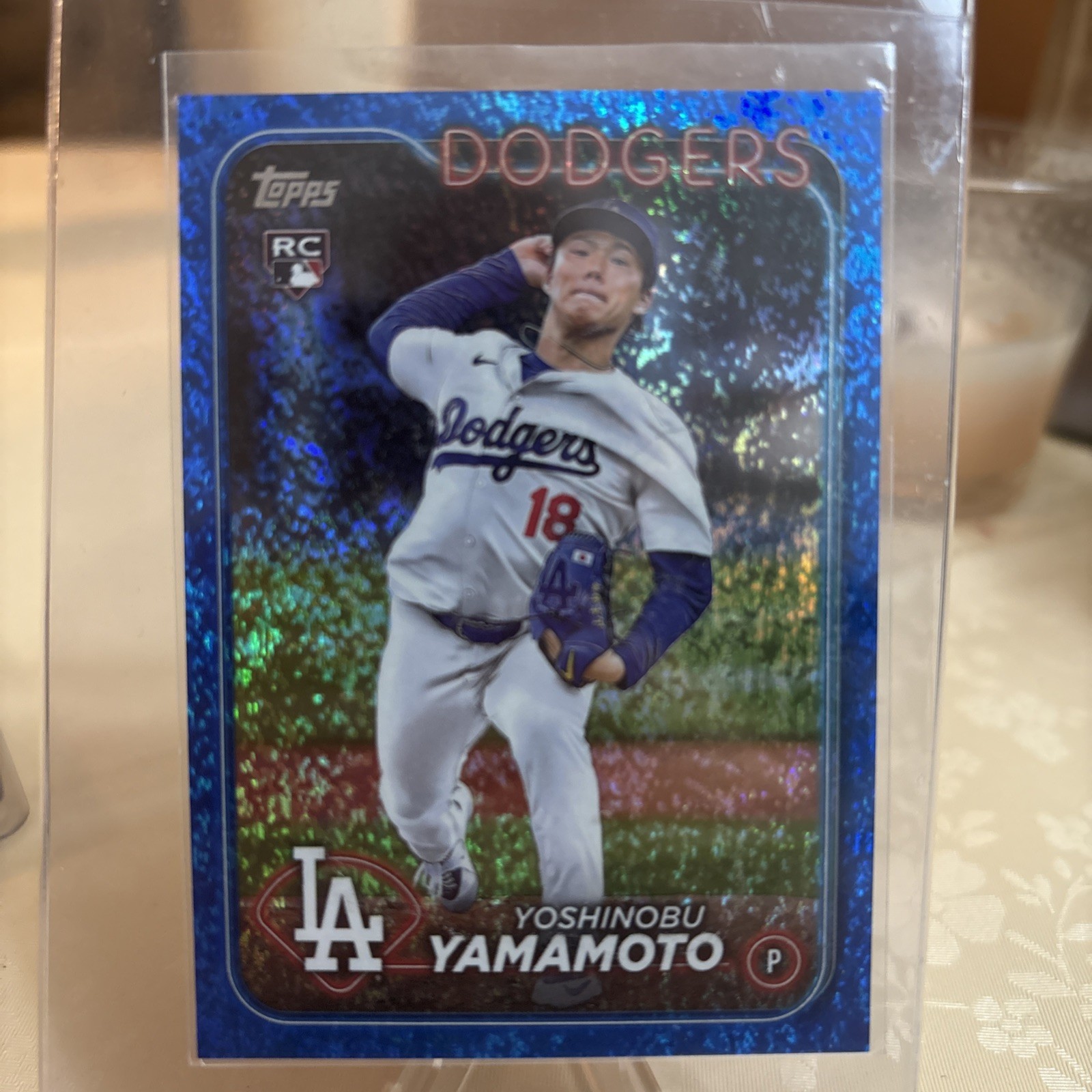 2024 Topps Series 2 Yoshinobu Yamamoto #553 Blue Foil Rookie RC SP /999 Dodgers