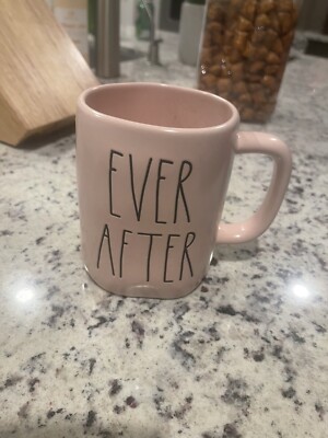 RAE DUNN   Ever After   COFFEE MUG In Pink