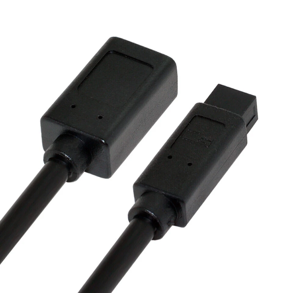 IEEE 1394 6Pin Female to 1394b 9Pin Male Firewire 400 to 800 Wire 20cm 1394b - Image 3 of 4